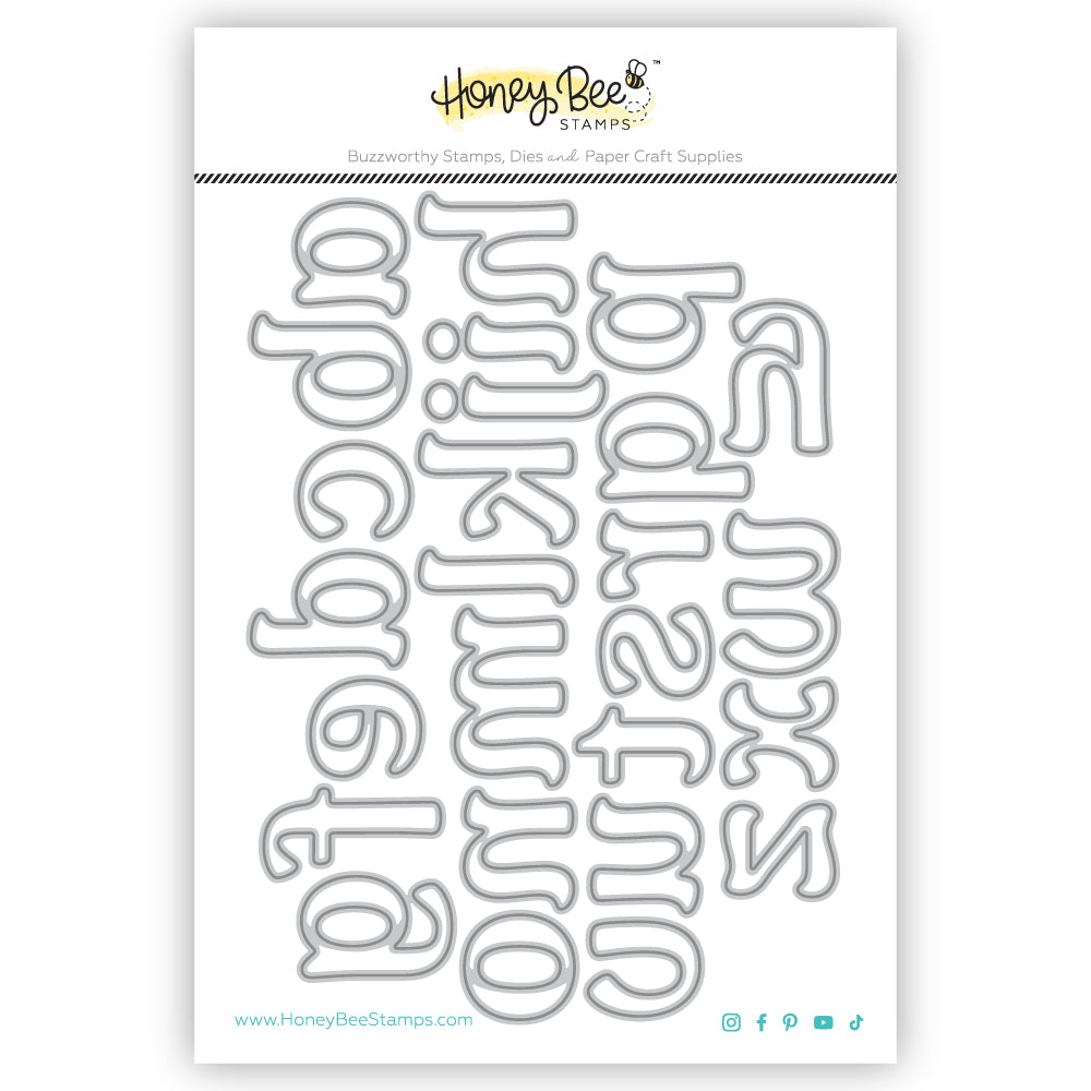 Honey Bee Playful Lowercase Alphabet Dies hbds-beeply Product Image