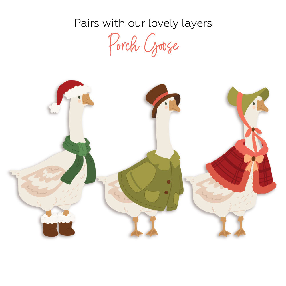Honey Bee Porch Goose Closet Winter Dies hbds-holpg Pairing Guide