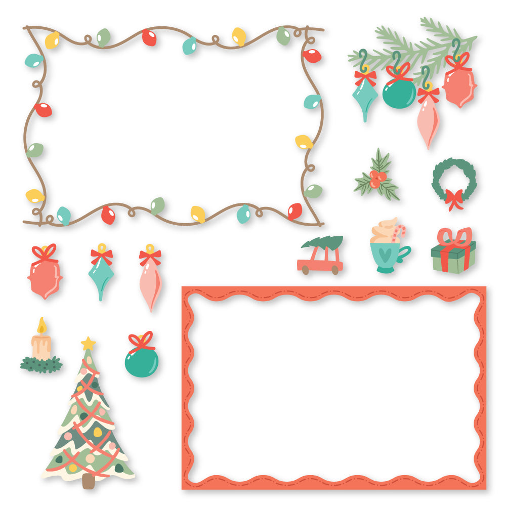 Honey Bee Postcard Holiday Add-On Dies hbds-pstchl