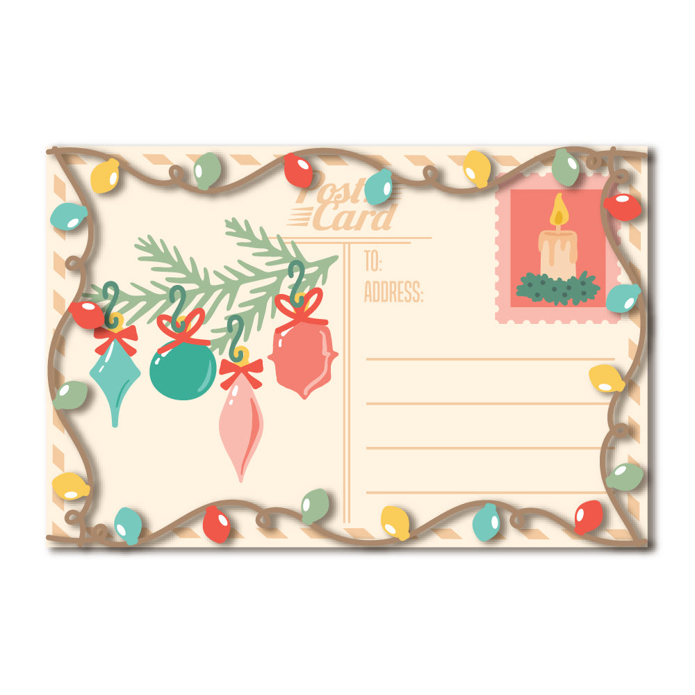 Honey Bee Postcard Holiday Add-On Dies hbds-pstchl Christmas Card