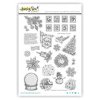 Honey Bee Postmarked Holiday Cling Stamp hbst-626 Product Image