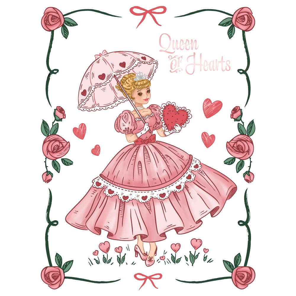 Honey Bee Queen Of Hearts Cling Stamps hbst-532
