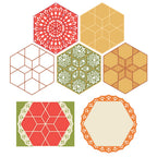 Honey Bee Quilted Honeycomb Hexies Dies hbds-bqhhx Autumn Geometric Designs