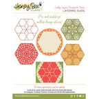 Honey Bee Quilted Honeycomb Hexies Dies hbds-bqhhx Layering Guide