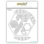 Honey Bee Quilted Honeycomb Hexies Dies hbds-bqhhx Packaging Image