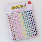 Honey Bee Rainbow Birthday Gem Stickers hbgs-032 Product Image
