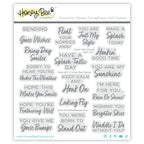 Honey Bee Rainy Day Smiles Clear Stamps And Dies Bundle HBST-705 Stamp Set Packaged