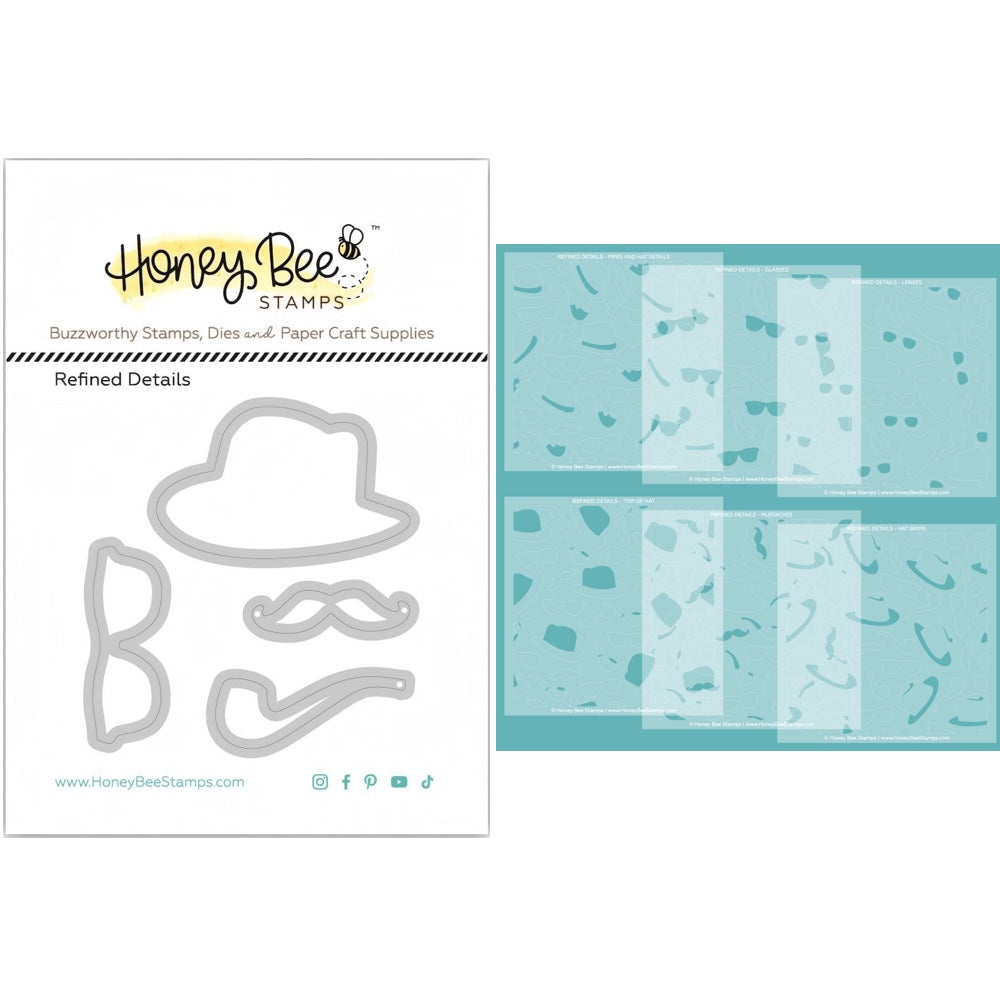 Honey Bee Refined Details Dies And Stencils Bundle