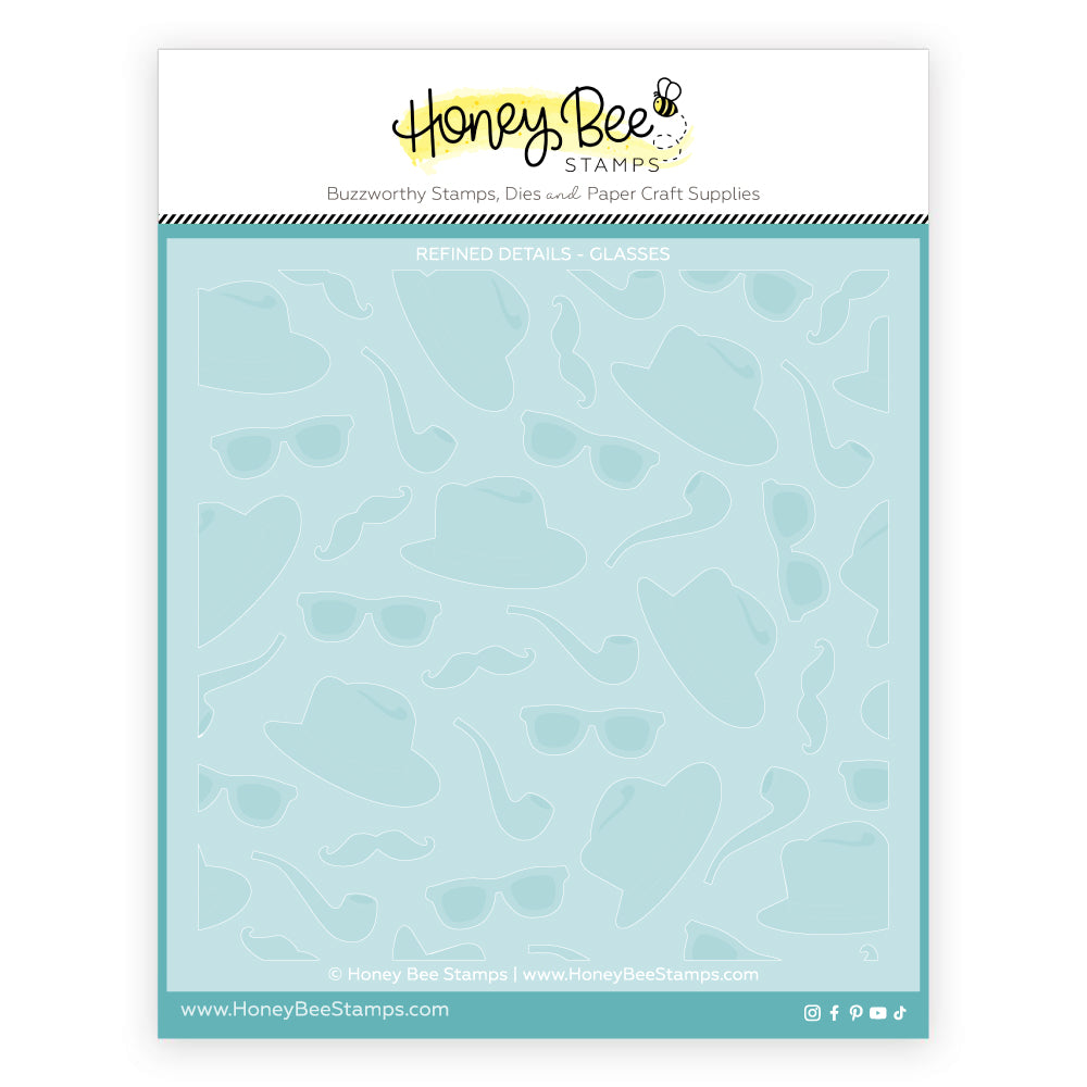 Honey Bee Refined Details Dies And Stencils Bundle Packaged Stencils
