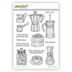 Honey Bee Rise And Grind Cling Stamps hbst-663 Product Image