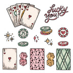 Honey Bee Royal Flush Cling Stamps hbst-631