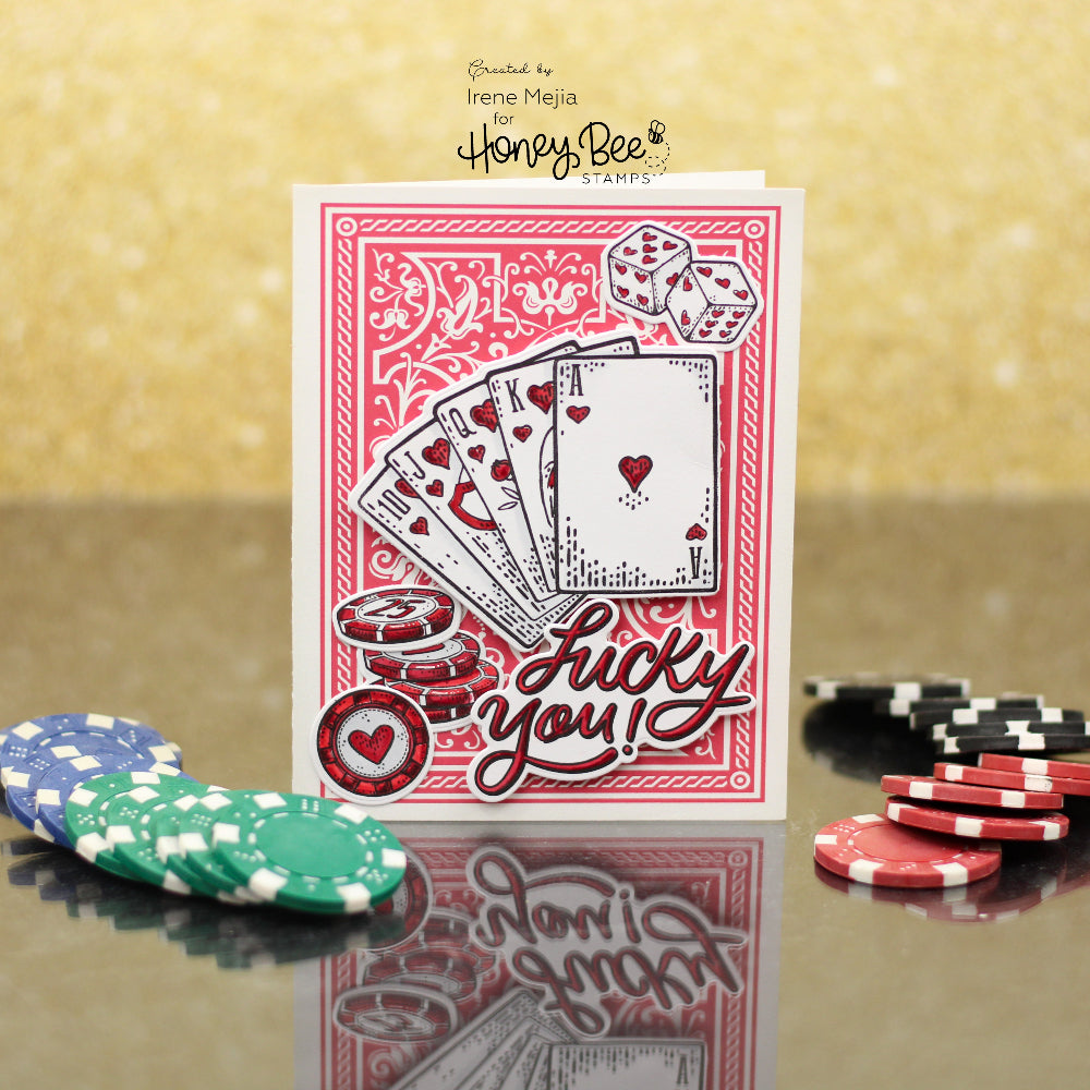 Honey Bee Royal Flush Dies hbds-631 Lucky You Casino Card