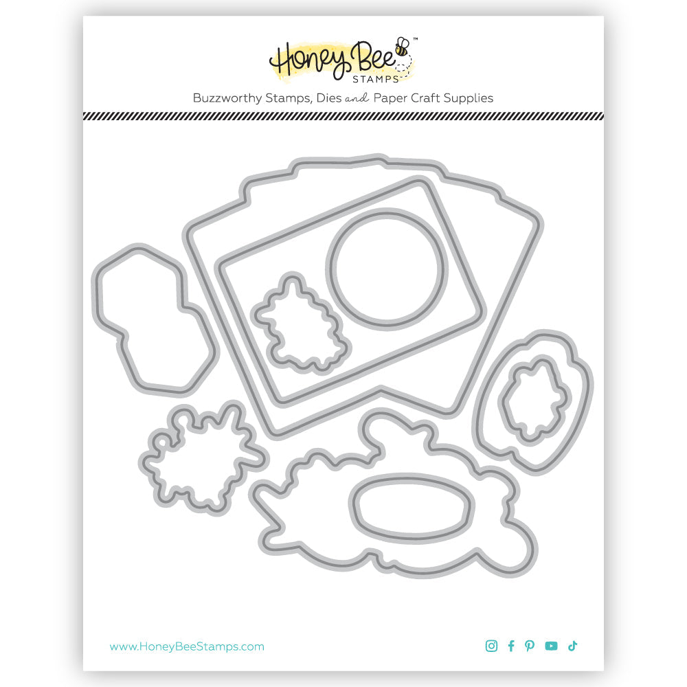 Honey Bee Royal Flush Stamps And Dies Bundle in pack wafer thin