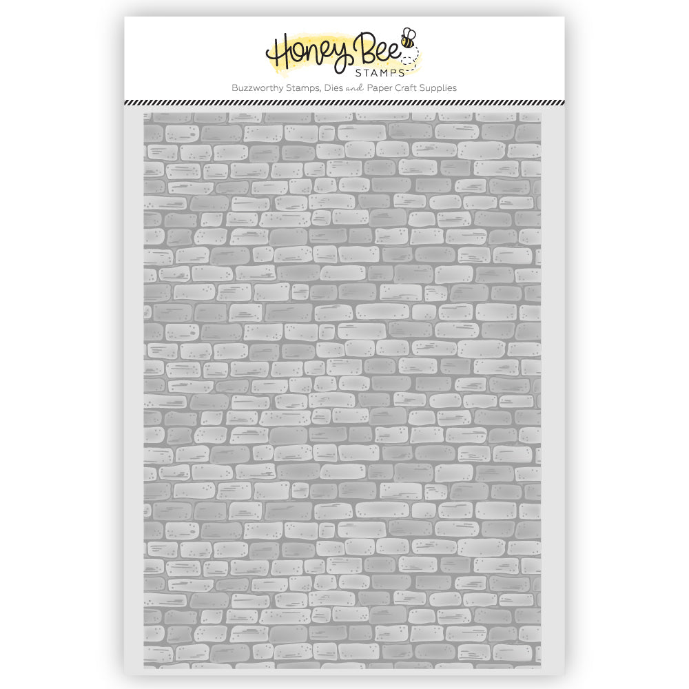 Honey Bee Rustic Brick Wall 3D Embossing Folder hbef-022