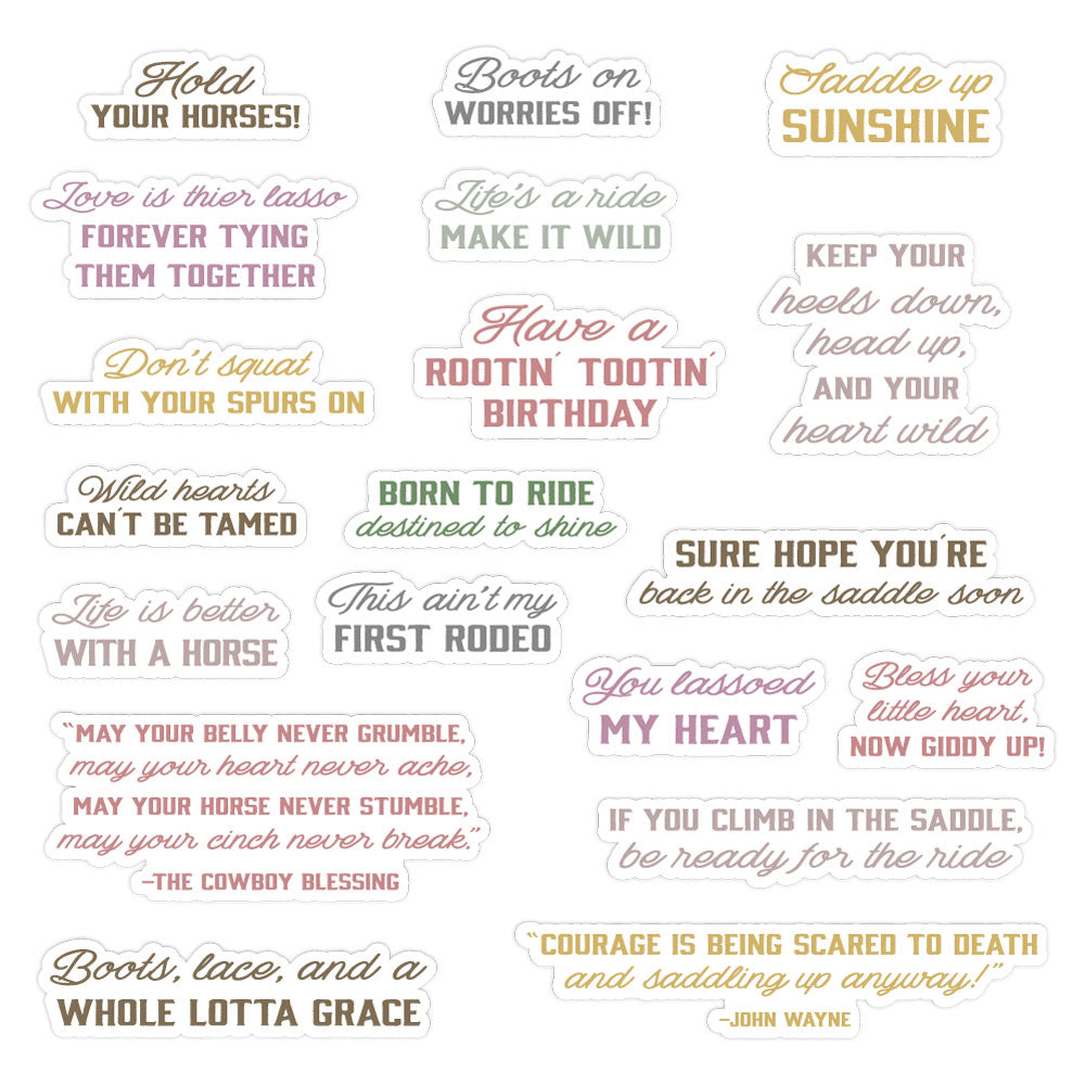 Honey Bee Saddle Up Clear Stamps hbst-649