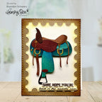 Honey Bee Saddle Up Clear Stamps hbst-649 Brandon Schwarz Card