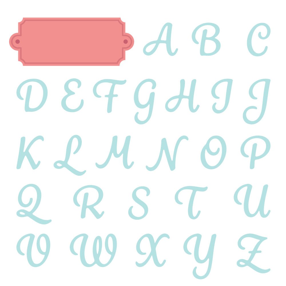 Honey Bee Script Monogram Dies hbds-scrpmg