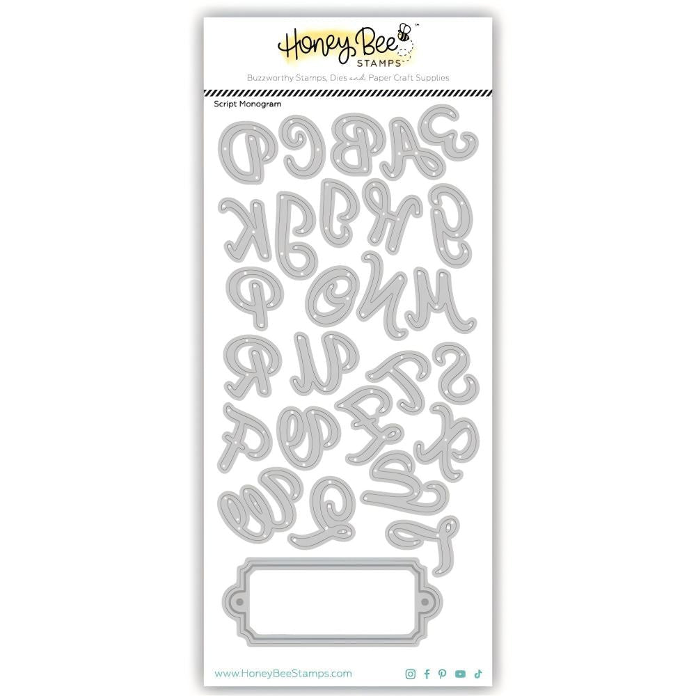 Honey Bee Script Monogram Dies hbds-scrpmg Product Image