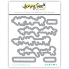 Honey Bee Seasonal Sentiments Clear Stamps And Dies Bundle Dies in Package