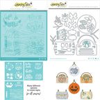 Honey Bee Seasonal Signs Stencils And Dies Bundle
