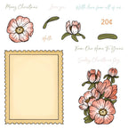 Honey Bee Sending Christmas Joy Clear Stamps And Dies Bundle Mock Up in Color