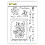 Honey Bee Sending Christmas Joy Clear Stamps hbst-616 Product Image