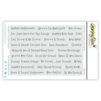 Honey Bee Sentiment Studio Halloween Clear Stamps And Dies Bundle Packaging Image
