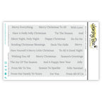 Honey Bee Sentiment Studio Holiday Clear Stamps And Dovetail Strips Dies Bundle HBST-712-packaged