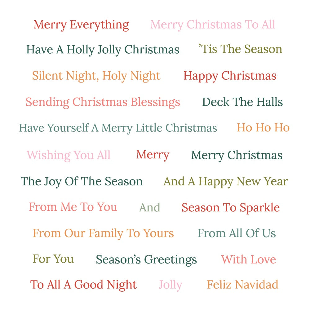Honey Bee Sentiment Studio Holiday Clear Stamps hbst-712