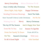 Honey Bee Sentiment Studio Holiday Clear Stamps hbst-712