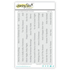 Honey Bee Sentiment Studio Holiday Clear Stamps hbst-712 Packaging Image