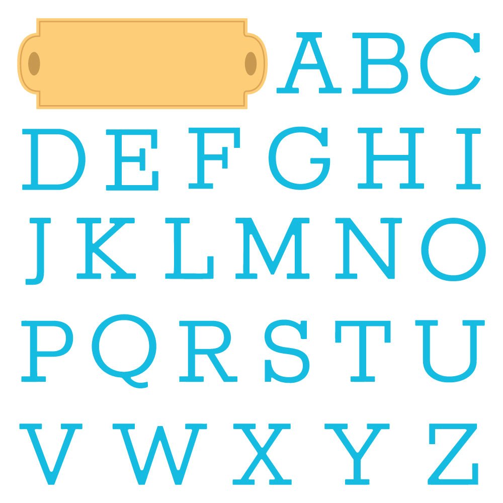 Honey Bee Serif Monogram Dies hbds-serifmg