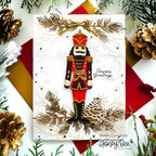 Honey Bee Simply Stated Dies hbds-674 Season's Greetings Card