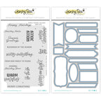 Honey Bee Simply Stated Holiday Clear Stamp And Die Bundle