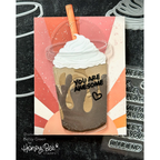 Honey Bee Sip Smile Repeat Clear Stamps hbst-662 You Are Awesome Card
