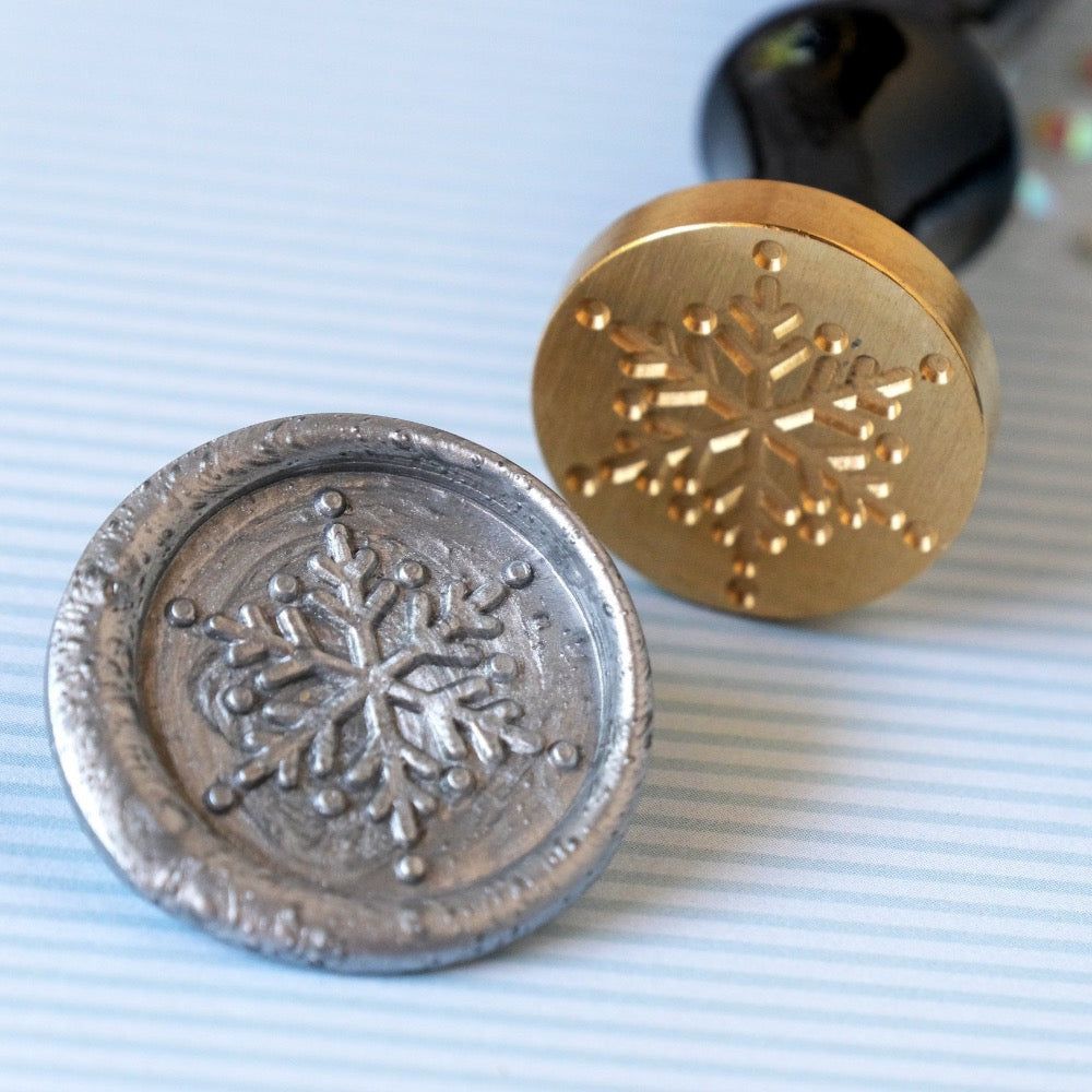 Honey Bee Snowflake Wax Stamper hbtl-ws-snw Detailed Image