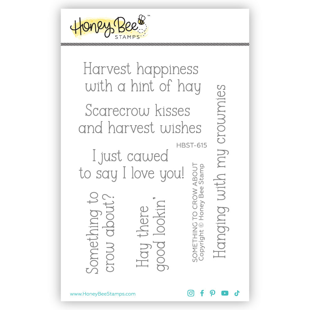 Honey Bee Something To Crow About Clear Stamps hbst-615