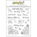 Honey Bee Spring Meadow Clear Stamps And Stencils Bundle Packaging View