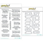 Honey Bee Stacked With Joy Clear Stamps And Dies Bundle