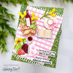 Honey Bee Stacked With Joy Dies hbds-695 Summer Picnic Card
