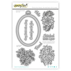 Honey Bee Stitched With Love Clear Stamps And Dies Bundle HBST-656