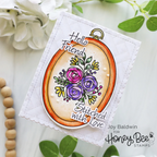 Honey Bee Stitched With Love Clear Stamps And Dies Bundle Joy Baldwin Card