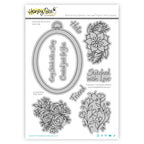 Honey Bee Stitched With Love Clear Stamps hbst-656 Packaging View