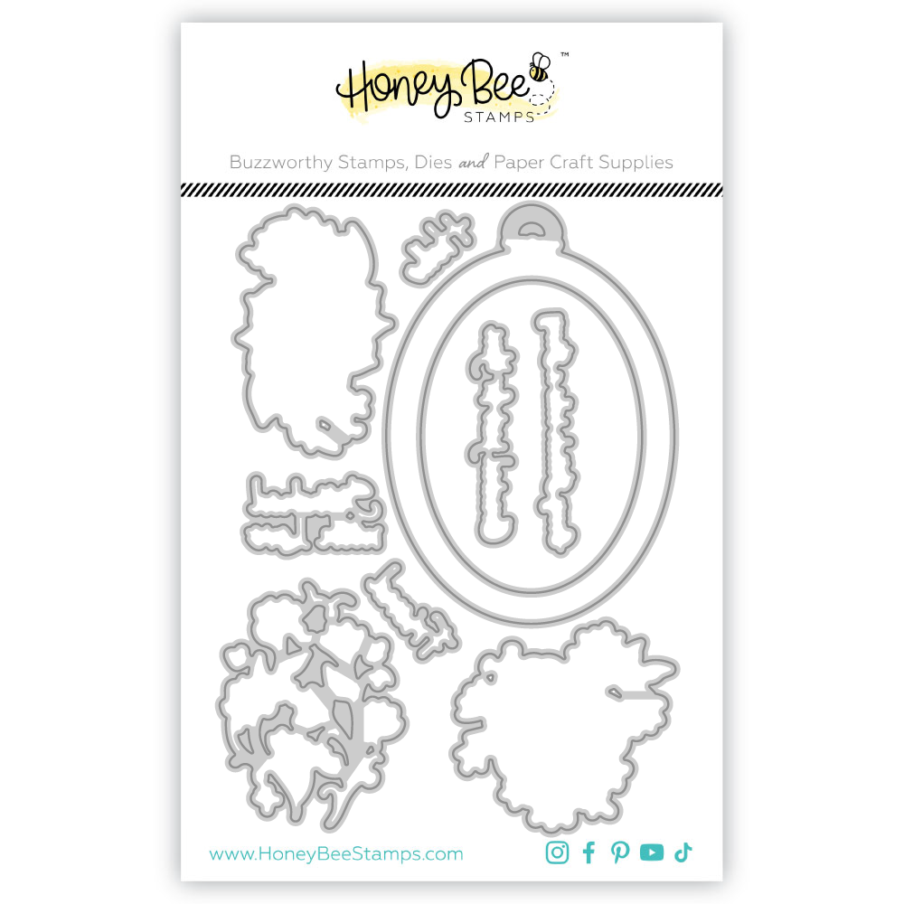 Honey Bee Stitched With Love Dies hbds-656 Product Image