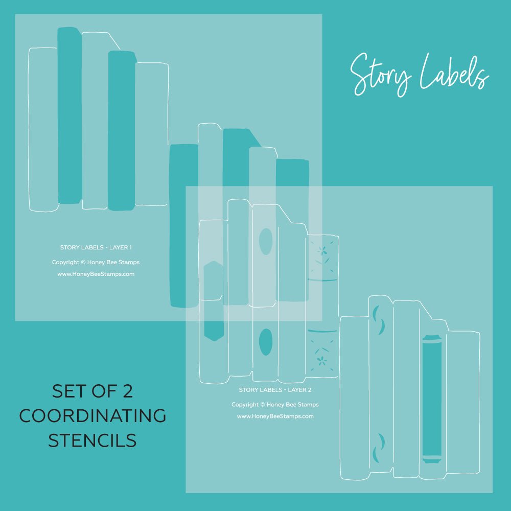Honey Bee Story Labels Stencils hbsl-182 Product Image
