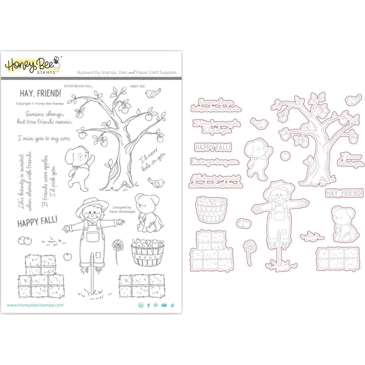 Honey Bee Storybook Fall Stamps And Dies Bundle – Simon Says Stamp