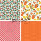 Honey Bee Summer Picnic 6 x 8.5 Paper Pad hbpa-064 Citrus