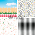 Honey Bee Summer Picnic 6 x 8.5 Paper Pad hbpa-064 Fences