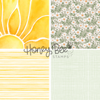 Honey Bee Summer Picnic 6 x 8.5 Paper Pad hbpa-064 Florals