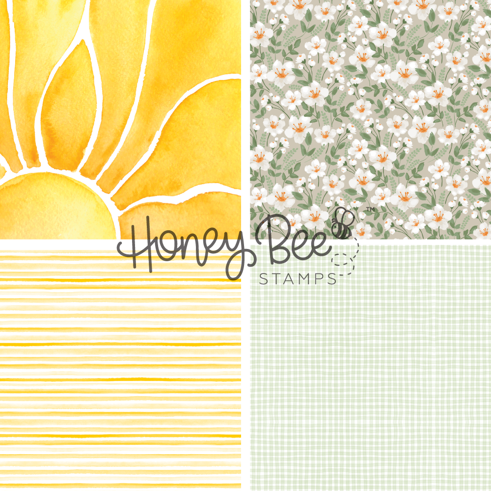 Honey Bee Summer Picnic 6 x 8.5 Paper Pad hbpa-064 Florals